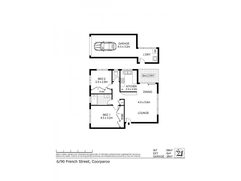 6/90 French Street, Coorparoo QLD 4151 Floorplan