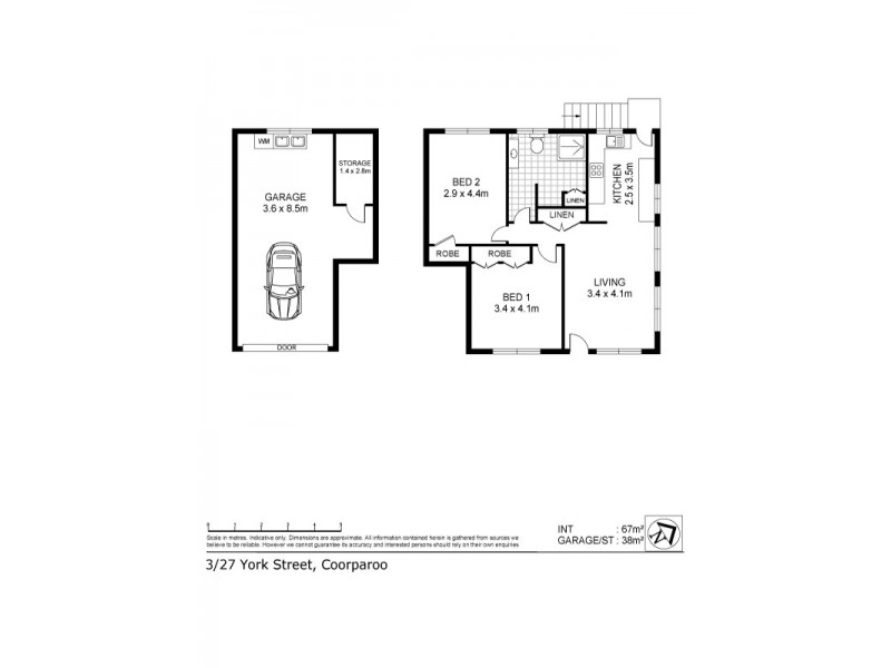 3/27 York Street, Coorparoo QLD 4151 Floorplan