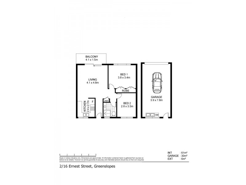 2/16 Ernest Street, Greenslopes QLD 4120 Floorplan