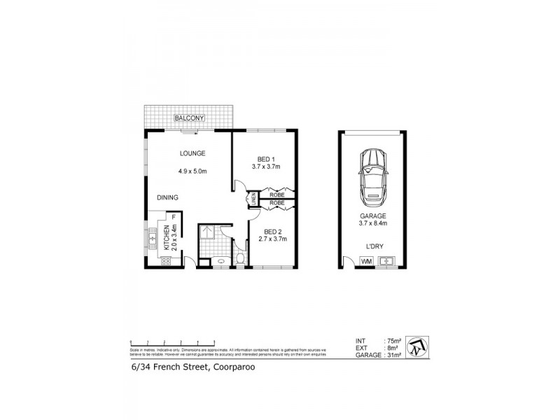6/34 French Street, Coorparoo QLD 4151 Floorplan