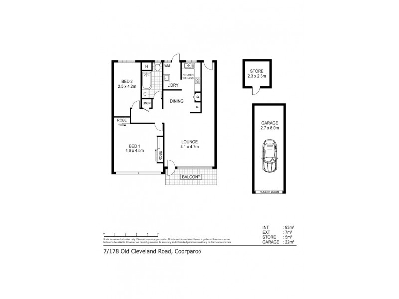7/178 Old Cleveland Road, Coorparoo QLD 4151 Floorplan