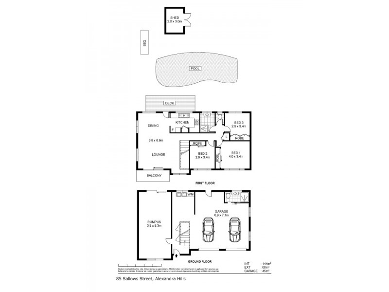 85 Sallows Street, Alexandra Hills QLD 4161 Floorplan