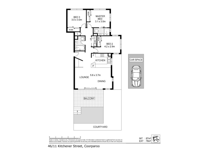 46/11 Kitchener Street, Coorparoo QLD 4151 Floorplan