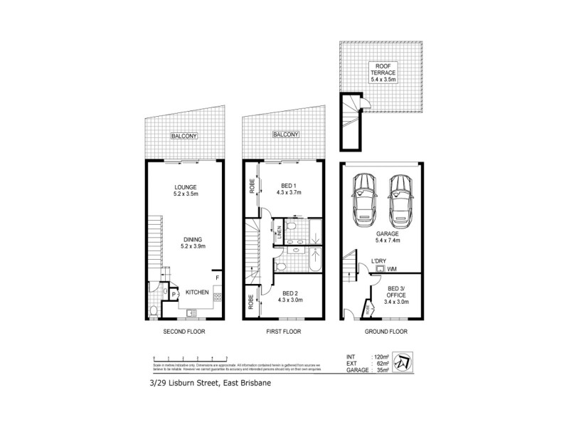 3/29 Lisburn Street, East Brisbane QLD 4169 Floorplan