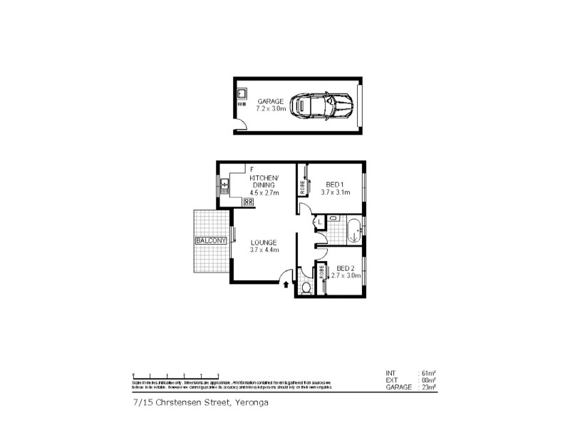 7/15 Christensen Street, Yeronga QLD 4104 Floorplan