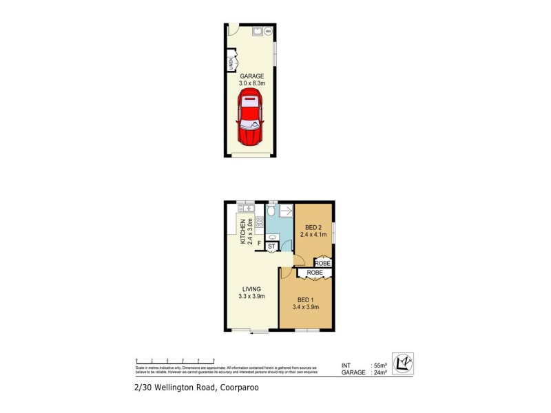 2/30 Wellington Street, Coorparoo QLD 4151 Floorplan