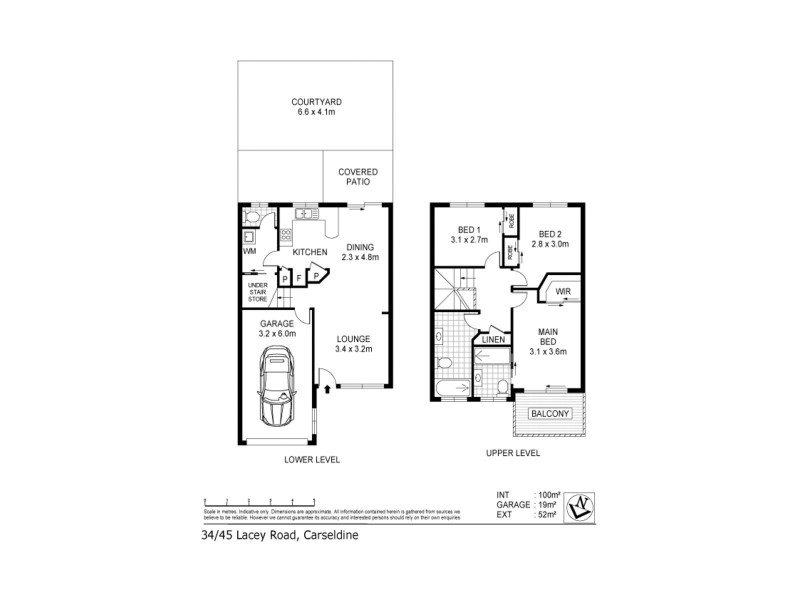 34/45 Lacey Road, Carseldine QLD 4034 Floorplan
