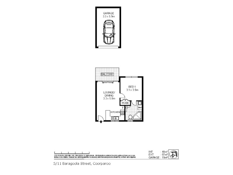 5/11 Baragoola Street, Coorparoo QLD 4151 Floorplan