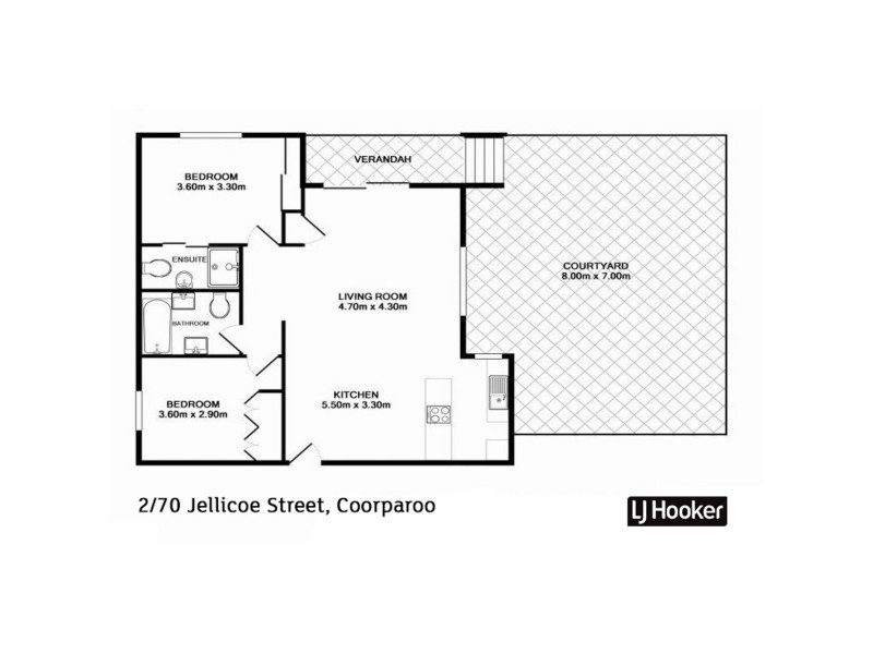 2/70 Jellicoe Street, Coorparoo QLD 4151 Floorplan