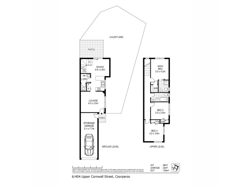 6/404 Upper Cornwall Street, Coorparoo QLD 4151 Floorplan