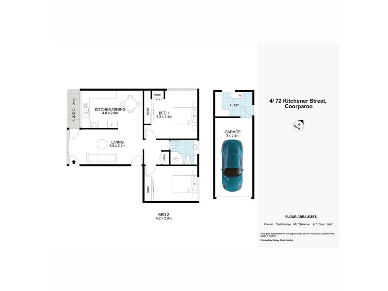 4/72 Kitchener Street, Coorparoo QLD 4151 Floorplan