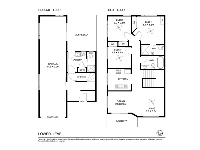 3/316 Long Street East, Graceville QLD 4075 Floorplan