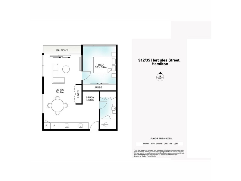 912/35 Hercules Street, Hamilton QLD 4007 Floorplan