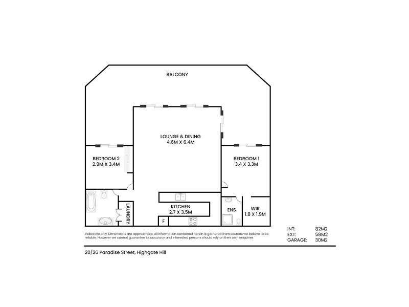 20/26 Paradise Street, Highgate Hill QLD 4101 Floorplan