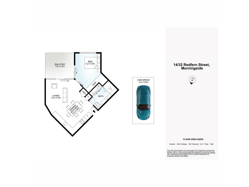 14/32 Redfern Street, Morningside QLD 4170 Floorplan