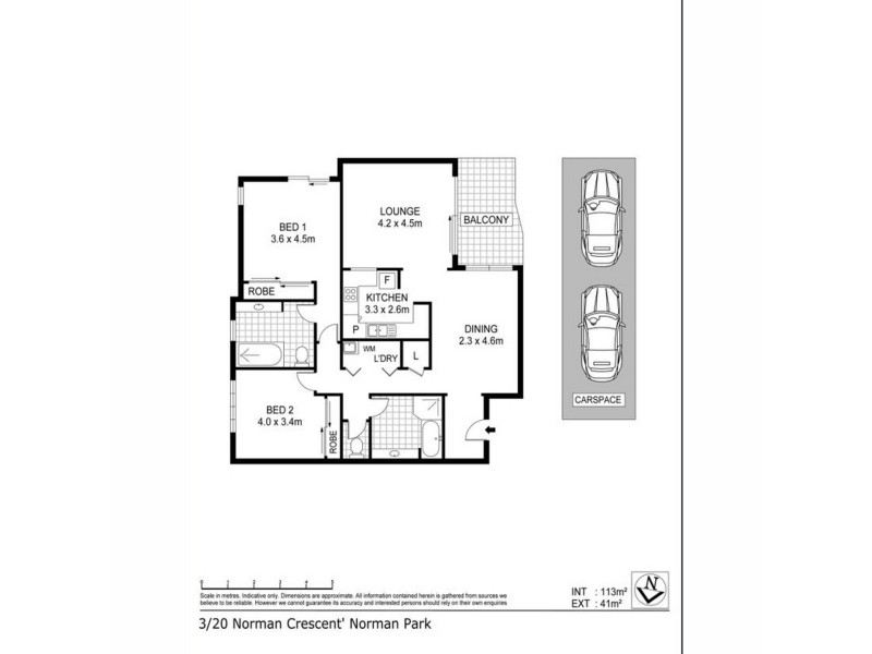 3/20 Norman Crescent, Norman Park QLD 4170 Floorplan