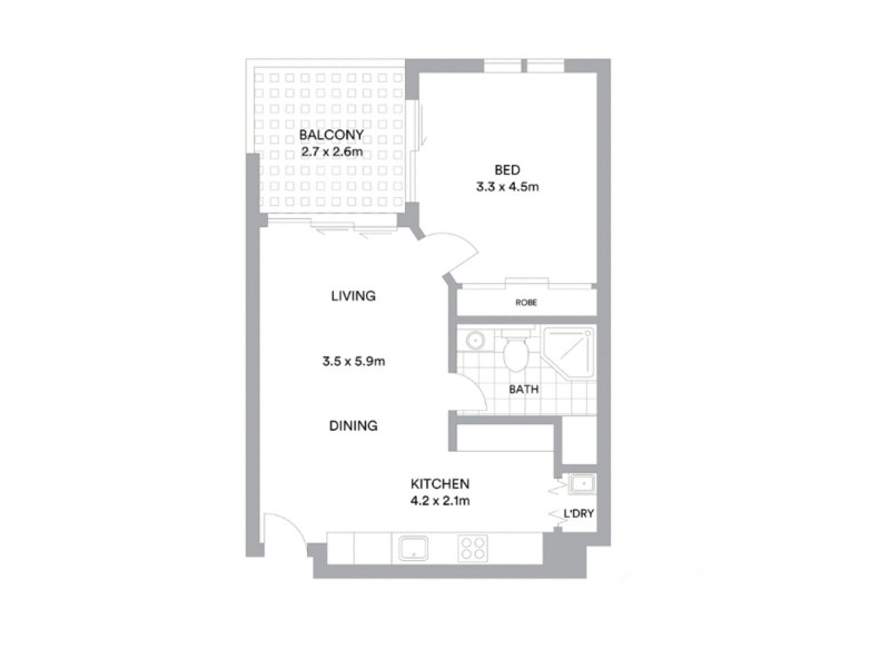 1805/510 St Pauls Terrace, Bowen Hills QLD 4006 Floorplan
