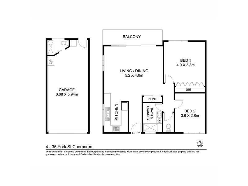 4/35 York Street, Coorparoo QLD 4151 Floorplan