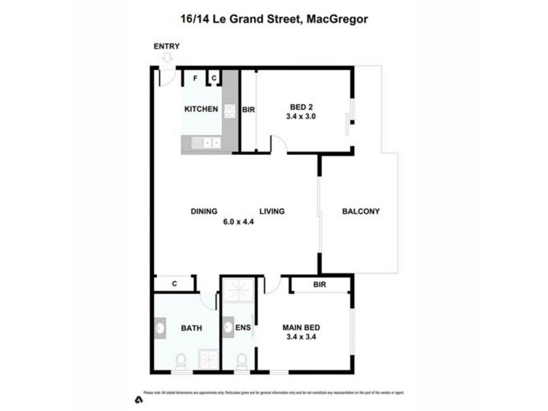 16/14 Le Grand Street, Macgregor QLD 4109 Floorplan