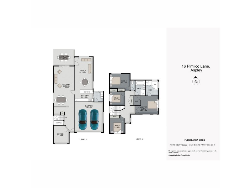 16 Pimlico Lane, Aspley QLD 4034 Floorplan