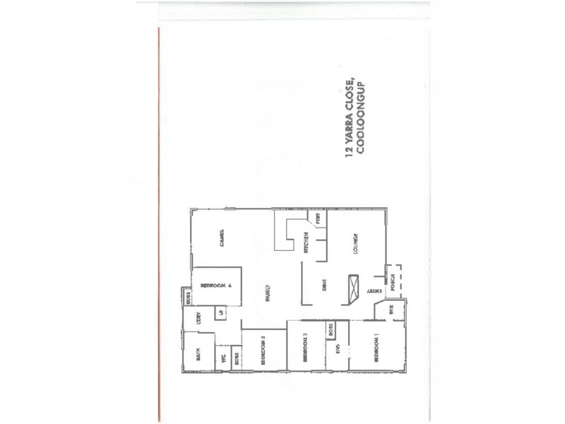 12 Yarra Close, Cooloongup WA 6168 Floorplan