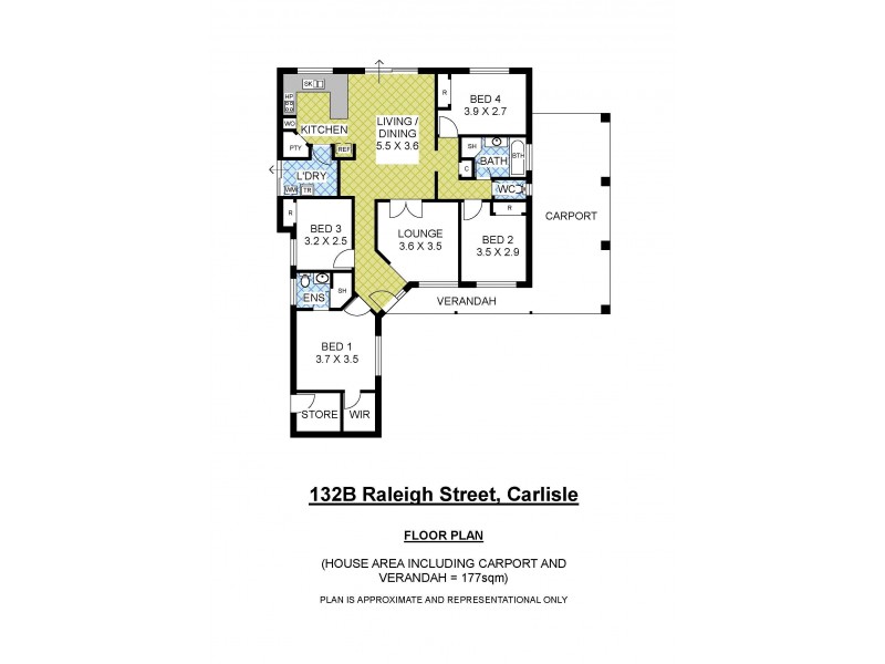 132B Raleigh Street, Carlisle WA 6101 Floorplan