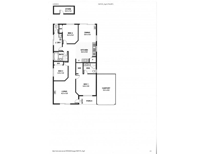 4/268 Wharf Street, Queens Park WA 6107 Floorplan
