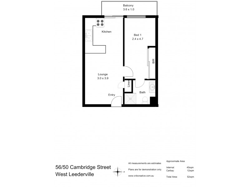 56/50 Cambridge Street, West Leederville WA 6007 Floorplan