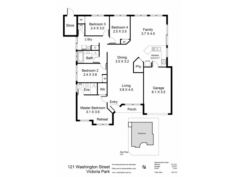 121 Washington Street, Victoria Park WA 6100 Floorplan