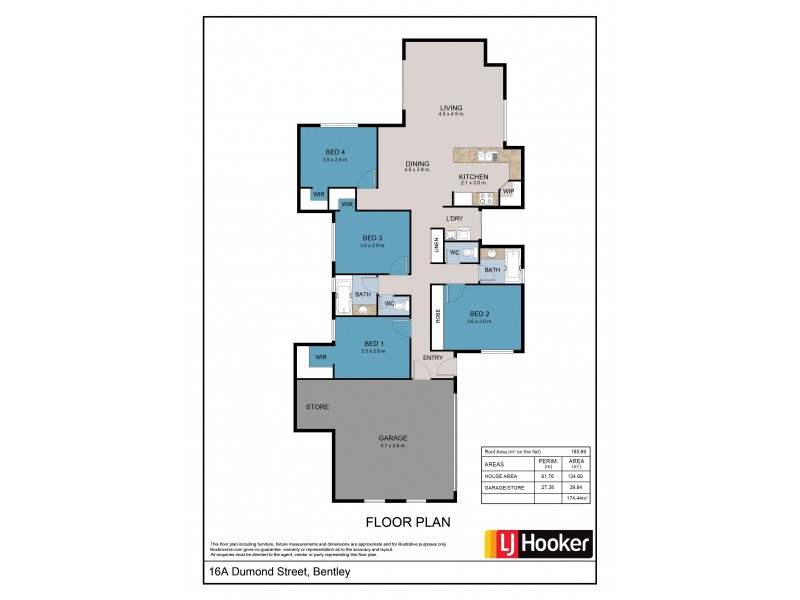 16A Dumond Street, Bentley WA 6102 Floorplan