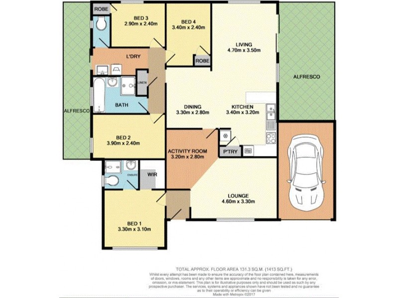 14 Plumdale Way, Woodvale WA 6026 Floorplan