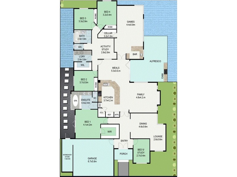 4 Martin Avenue, Rivervale WA 6103 Floorplan