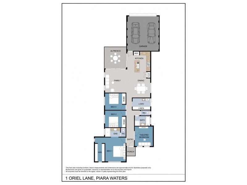 1 Oriel Lane, Piara Waters WA 6112 Floorplan