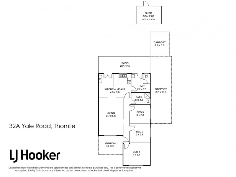 32B Yale Road, Thornlie WA 6108 Floorplan