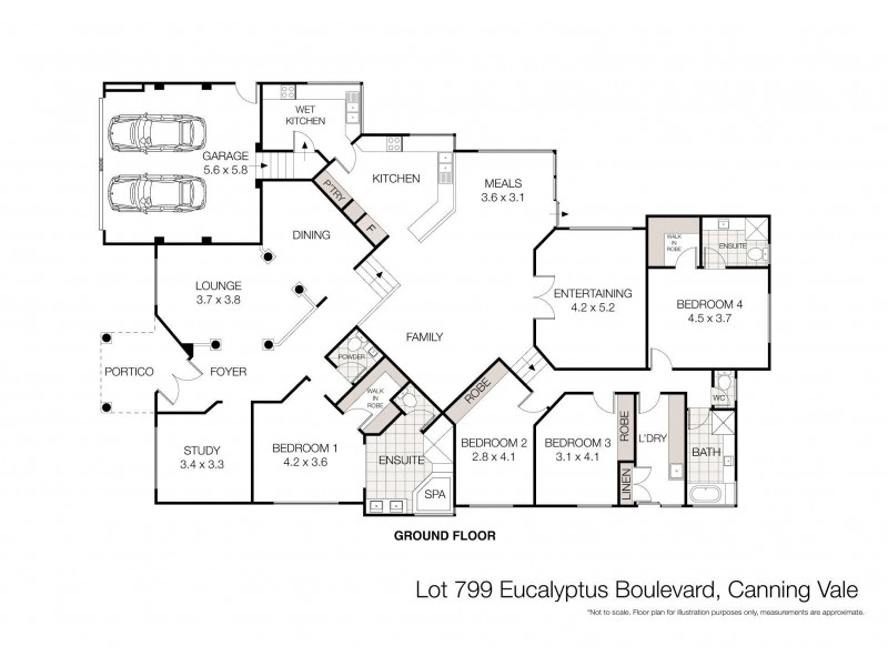96 Eucalyptus Boulevard, Canning Vale WA 6155 Floorplan