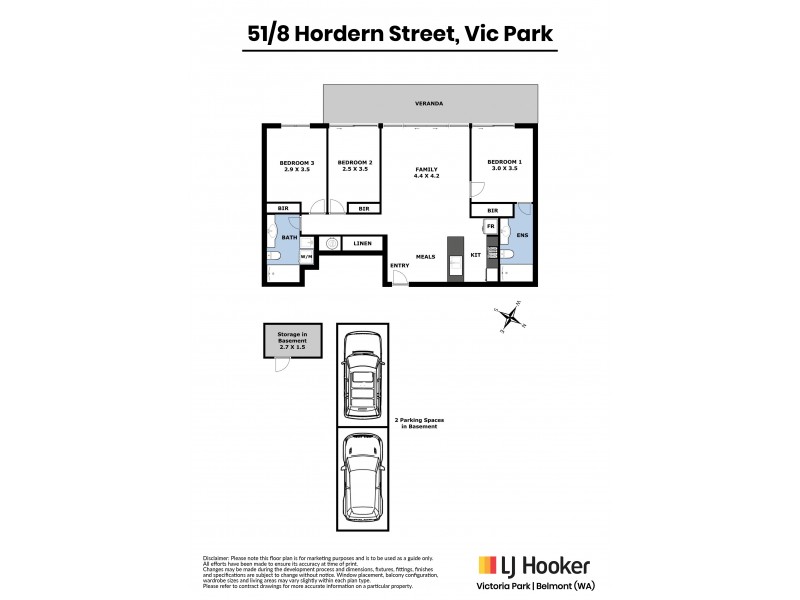 51/8 Hordern Street, Victoria Park WA 6100 Floorplan