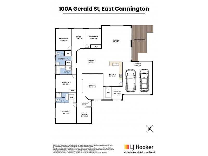 100A Gerard Street, East Cannington WA 6107 Floorplan