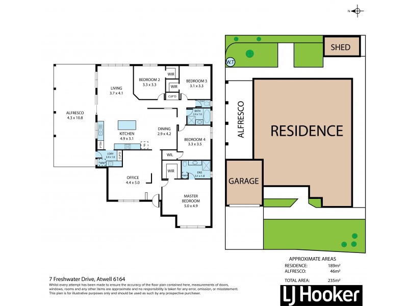 7 Freshwater Drive, Atwell WA 6164 Floorplan