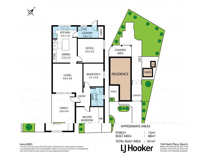14A Nash Place, Beechboro WA 6063 Floorplan
