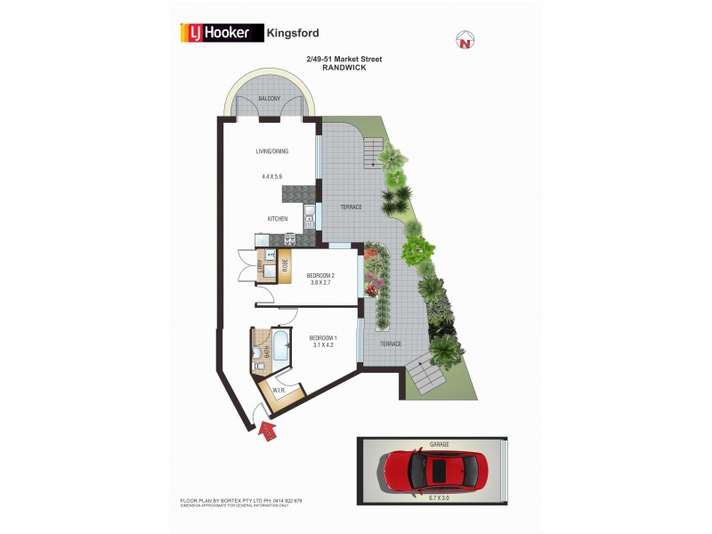 2/49-51 Market Street, Randwick NSW 2031 Floorplan