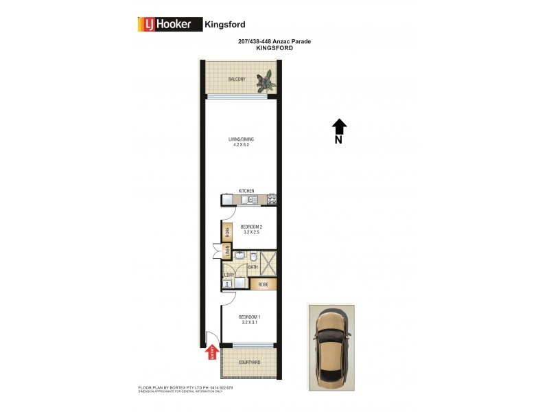 2.07/438-4 Anzac Parade, Kingsford NSW 2032 Floorplan