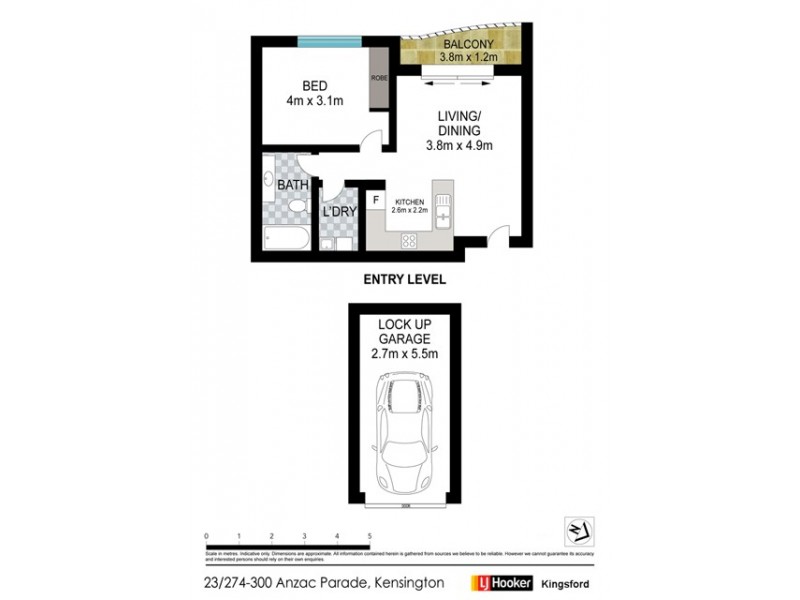 23/274-300 Anzac Parade, Kensington NSW 2033 Floorplan