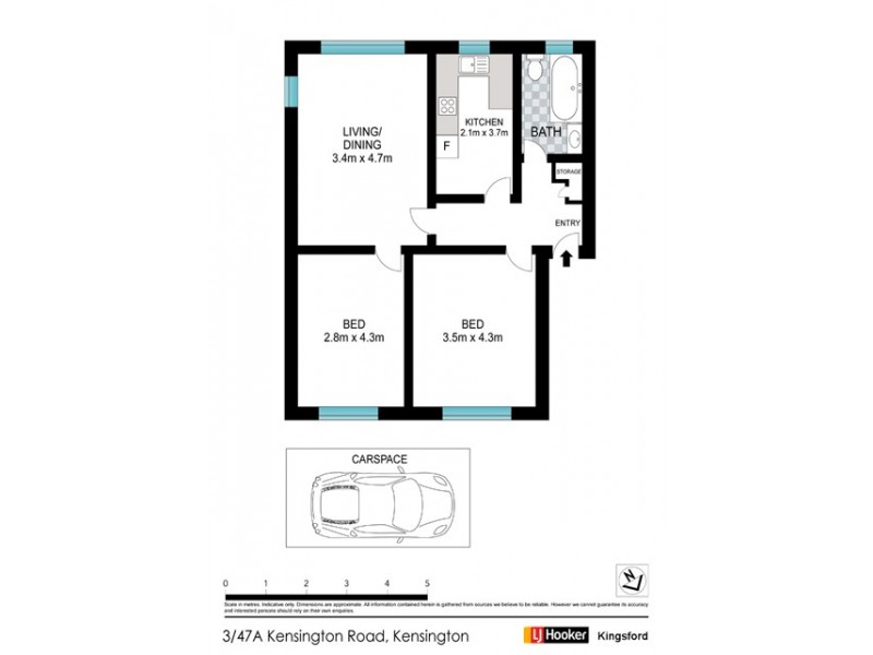 3/47A Kensington Road, Kensington NSW 2033 Floorplan