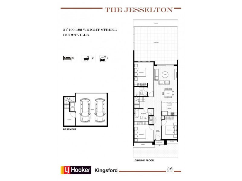 3/100-102 Wright Street, Hurstville NSW 2220 Floorplan