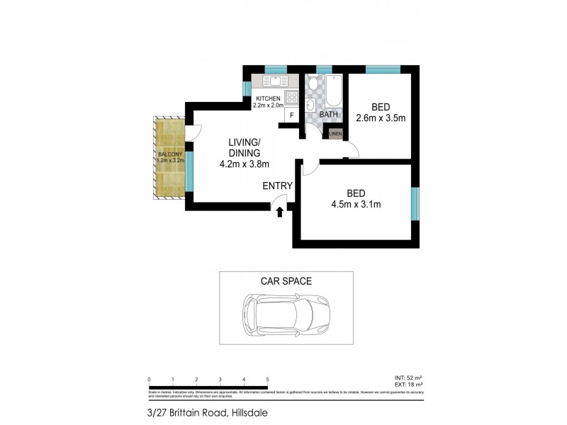 3/27 Brittain Crescent, Hillsdale NSW 2036 Floorplan