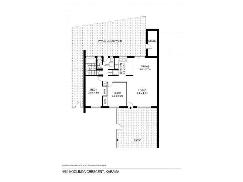 4/69 Koolinda Crescent, Karama NT 0812 Floorplan
