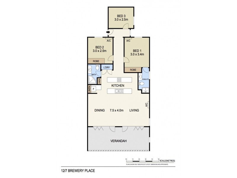 12/7 Brewery Place, Woolner NT 0820 Floorplan