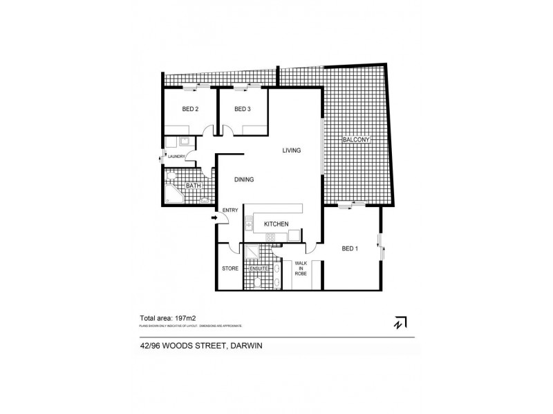 17/96 Woods Street, Darwin NT 0800 Floorplan