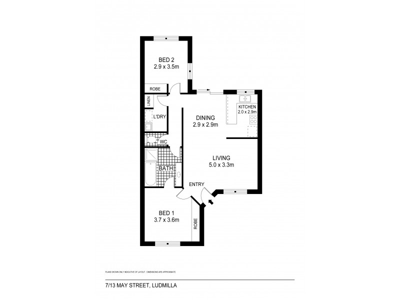 7/13 May Street, Ludmilla NT 0820 Floorplan