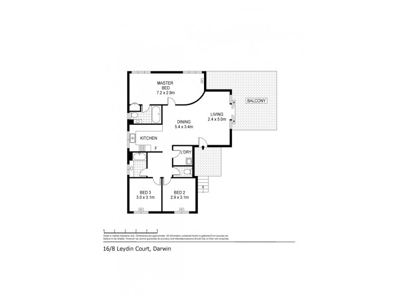 16/8 Leydin Court, Darwin NT 0800 Floorplan